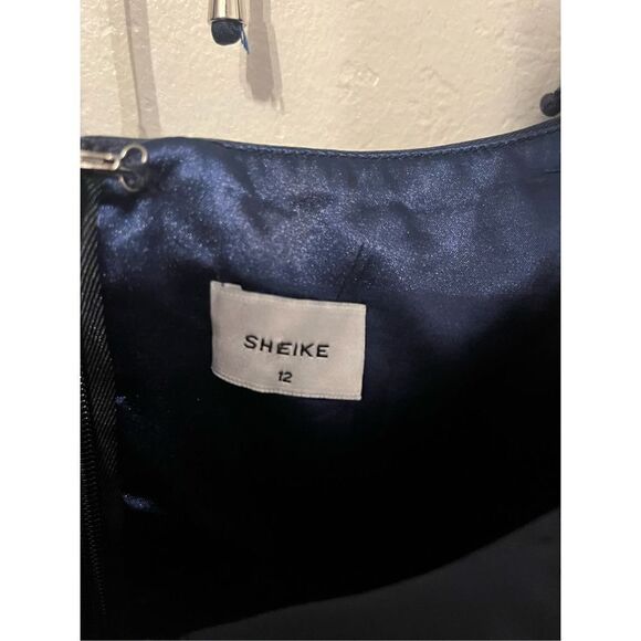 Sheike Navy Blue Off the Shoulder Cropped Jumpsuit - Picture 4 of 6